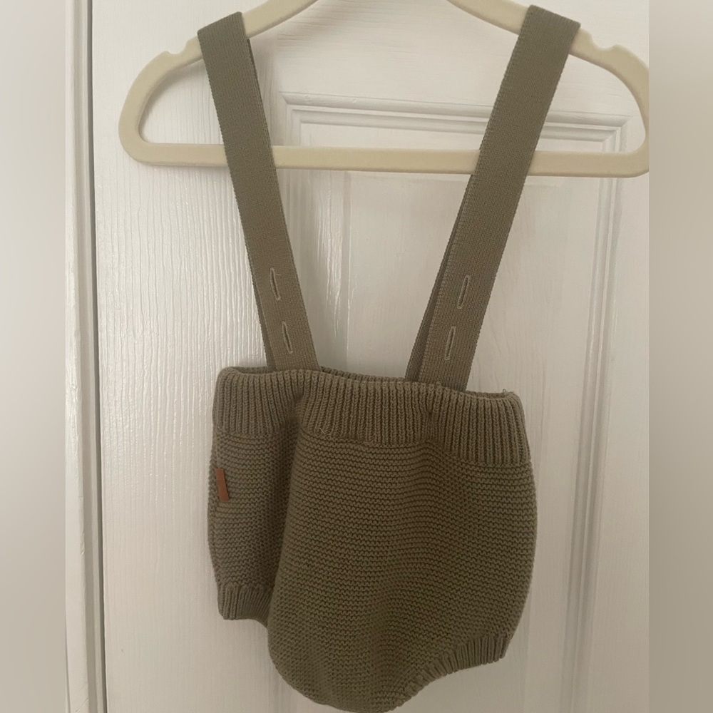 NWOT Goumi Knit Suspender Bloomers 6-12 mo - Picture 4 of 4